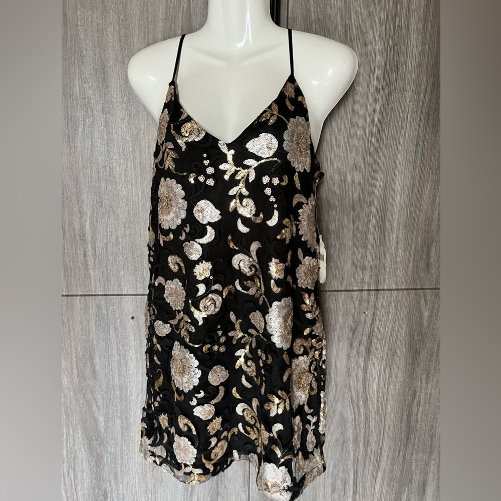 Altar'd State Sequin floral Dress - Picture 4 of 10